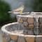 Glitzhome&#xAE; 2ft. 2-Tier Stone-Like Outdoor Birdbath Fountain